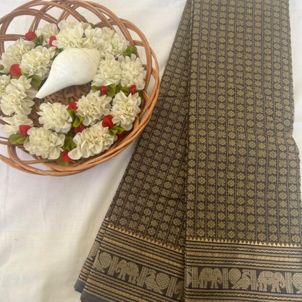 Thousand Bhutta design in kanchi cotton saree