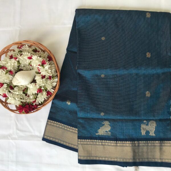 Mercerised cotton with silk border